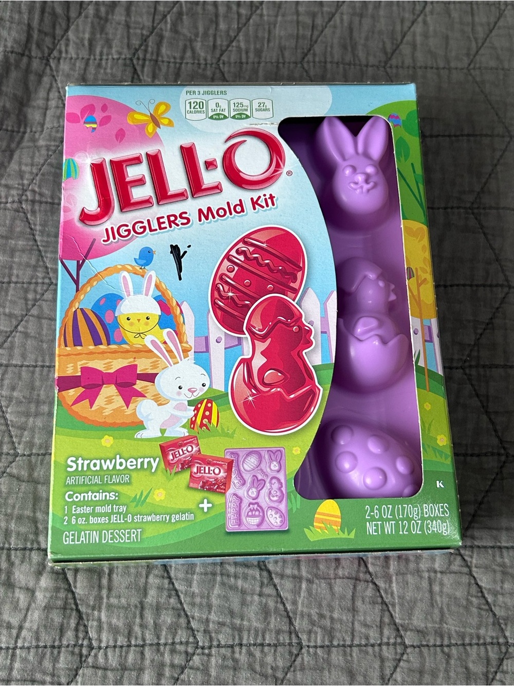 JELL-O Jigglers Mold Kit, EASTER, Bunny, Chicks, Eggs, Mold & Box 2016 Retired